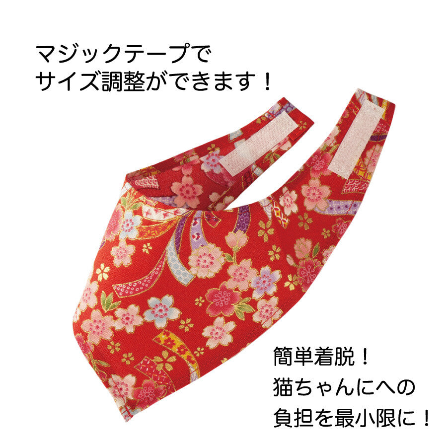 日本JP直送【深受海外人士喜愛! 】【日本製造 】日式貓咪頭巾,適合小貓和小狗{10月30截單;預計10-14 工作天發貨}