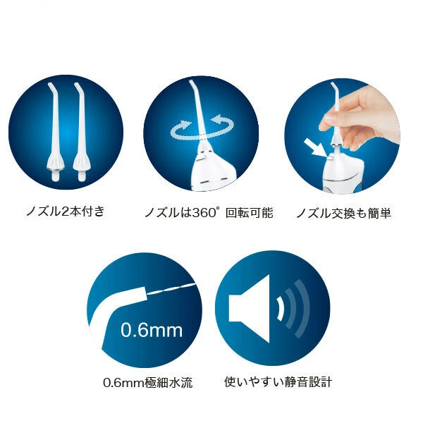 日本JP直送 清潔牙間和牙周袋!充電式高壓漱口水 {10月30截單;預計10-14 工作天發貨}