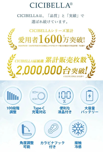日本JP直送 緊湊型手持式冷卻風扇,帶顯示屏,100 種設置,超高風量,輕巧,緊湊,Type-C,持久冷卻 {10月30截單;預計10-14 工作天發貨}