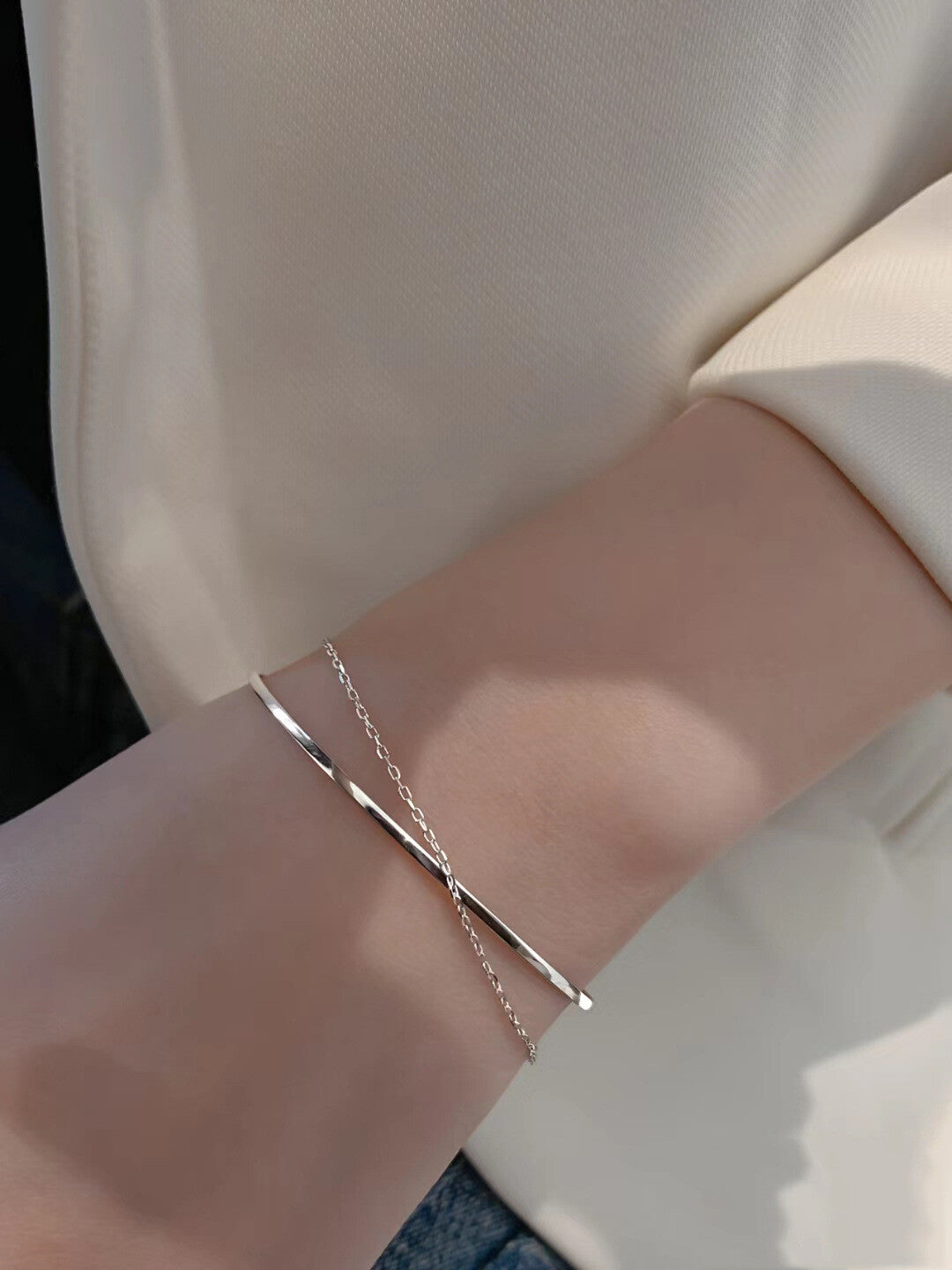 韓國女手鍊,925銀手鍊,銀手鍊{11月30截單;預計10-14工作天發貨}