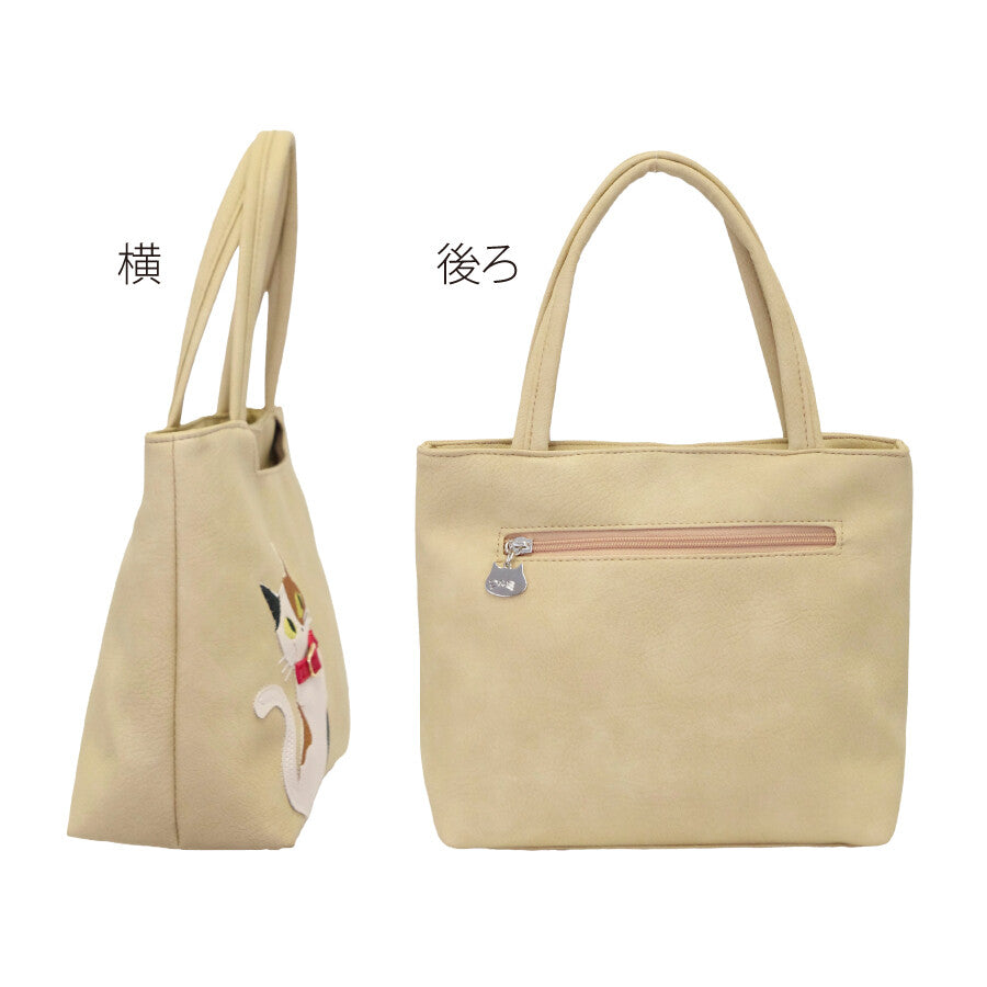 日本JP直送 流行的貓圖案手提袋,包括花貓、虎斑貓、黑貓和白貓{10月30截單;預計10-14 工作天發貨}