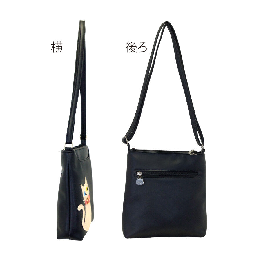 Nyapplique 出品的熱門貓咪圖案單肩包。顏色有印花布、虎斑、黑白 {3月15截單;預計10-14 工作天發貨}