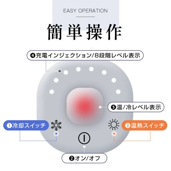 日本JP直送 肌筋膜放鬆槍、按摩器、冷卻和加熱功能、手持槍、4 種配件 {10月30截單;預計10-14 工作天發貨}