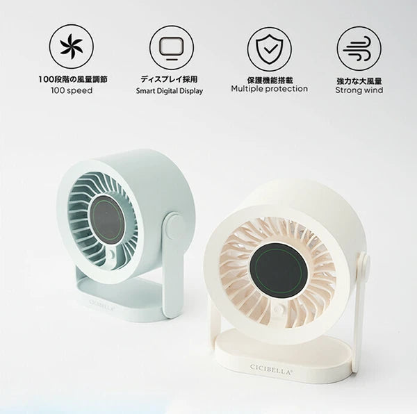 日本JP直送檯扇 PRO 桌上型超大風量頸扇 桌上型小風扇 USB 方便攜帶送 {10月30截單;預計10-14 工作天發貨}