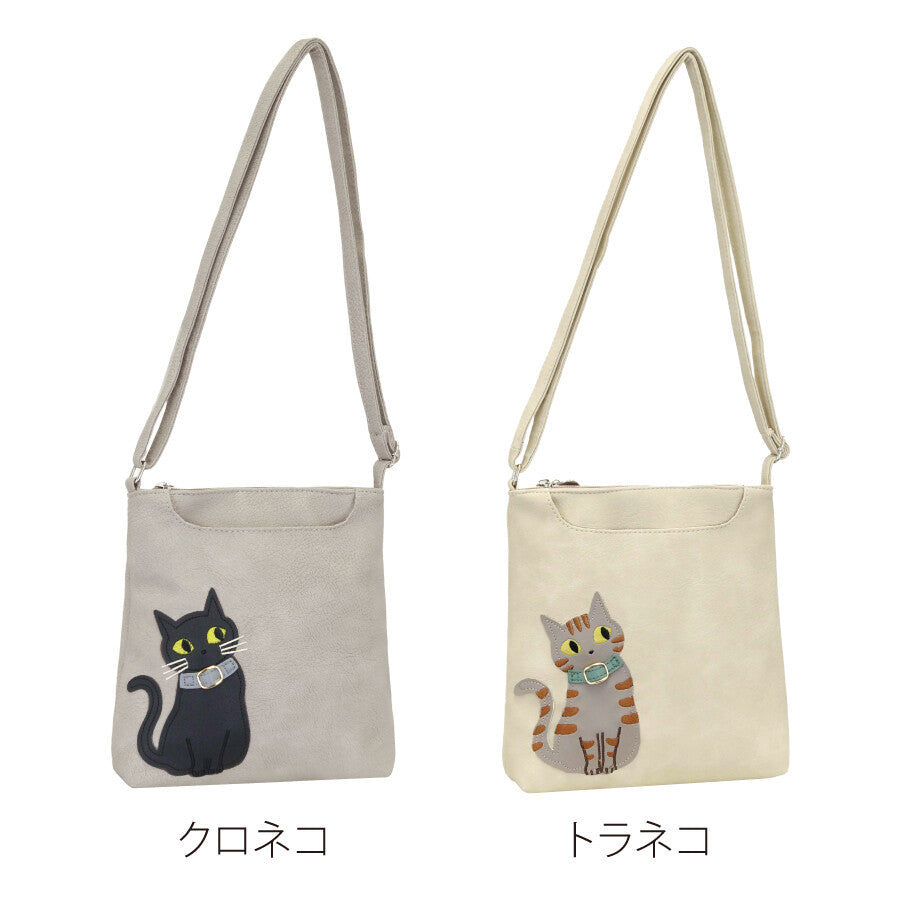 Nyapplique 出品的熱門貓咪圖案單肩包。顏色有印花布、虎斑、黑白{10月30截單;預計10-14 工作天發貨}