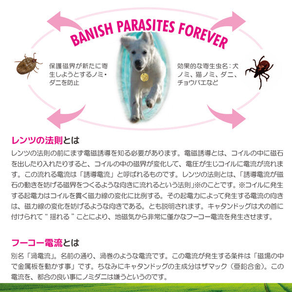 日本JP直送 無藥驅蟲! CatanDog 為狗、貓和寵物提供跳蚤和蜱蟲預防服務。安全無害{10月30截單;預計10-14工作天發貨}