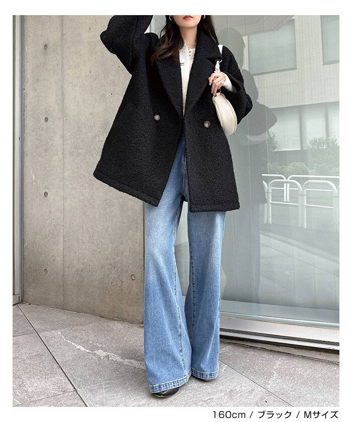 曰本JP直送 中長羊毛剪裁大衣(純色/格紋){11月30截單;預計10-14工作天發貨}