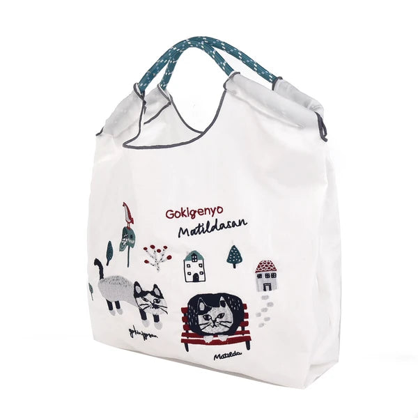 ((現貨))日本防水刺繡洗滌袋 M Size Matilda's Pattern Cat