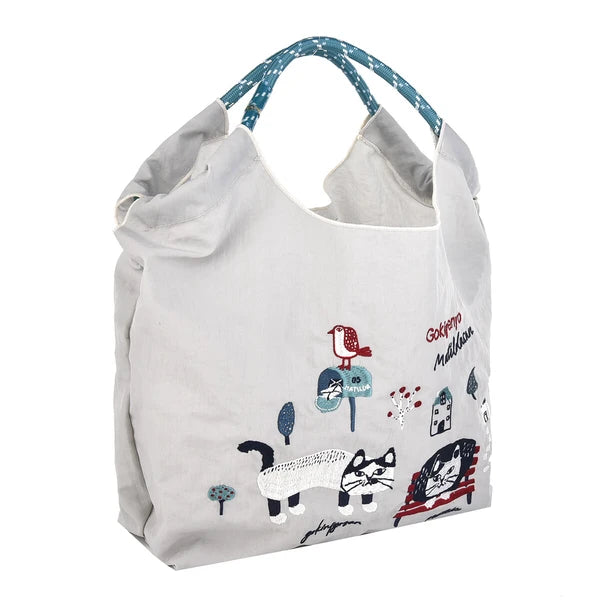 ((現貨))日本防水刺繡洗滌袋 M Size Matilda's Pattern Cat
