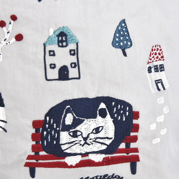 ((現貨))日本防水刺繡洗滌袋 M Size Matilda's Pattern Cat