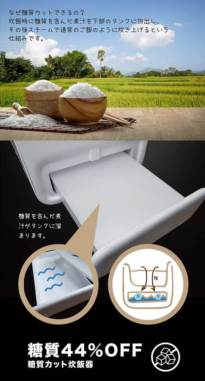 日本Kirakuu減醣電飯煲丨減醣飲食丨健康丨家用電器丨付款後 3-5 個工作天發貨