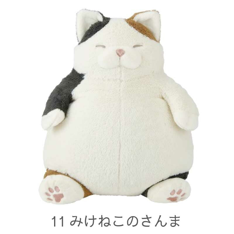 日本JP直送大型「貓咪正向感覺」毛絨玩具，放鬆的貓咪，圓圓的蓬鬆身體    {7月12截單;預計10-14 工作天發貨}