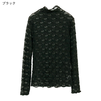 日本JP直送  【 2025新品♪】褶飾蕾絲上衣{11月30截單;預計10-14工作天發貨｝