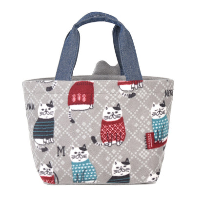 日本JP 直 送  Nekozegawa 羊毛 Hami 口袋包 貓{11月30截單;預計10-14工作天發貨｝