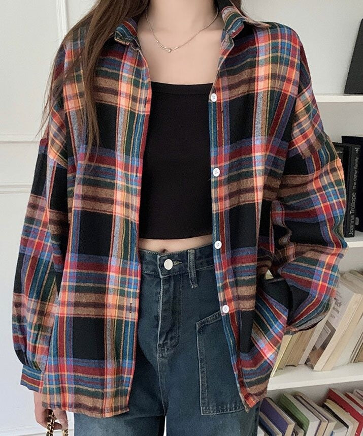 日本JP直送  襯衫《法式格紋襯衫，7色可選》{11月30截單;預計10-14工作天發貨｝