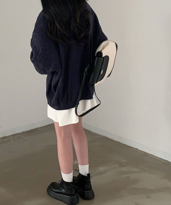 曰本JP直送  針織衫《V領超大針織衫，3種顏色可選》{11月30截單;預計10-14工作天發貨｝