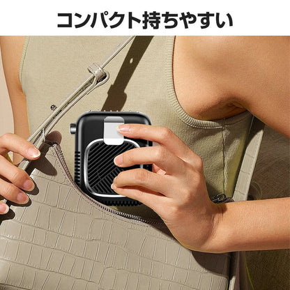 日本JP直送 6000mAh 手持頸扇，靜音，便攜，檯扇或坐扇     {6月14截單;預計10-14 工作天發貨}