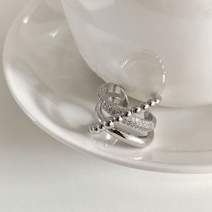 韓國戒指，均碼，925鍍銀，S925戒指，925銀｛11月30截單;預計10-14工作天發貨｝