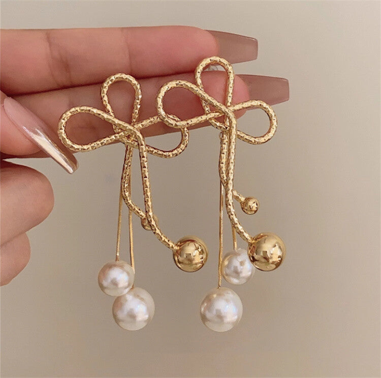 曰本JP直送  熱門復古金屬線耳環“2025新品”  {11月30截單;預計10-14工作天發貨｝