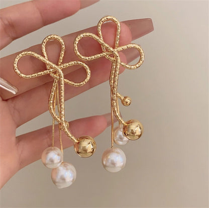 曰本JP直送  熱門復古金屬線耳環“2025新品”  {11月30截單;預計10-14工作天發貨｝