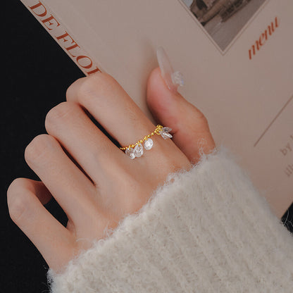 韓國戒指，均碼，925鍍銀，S925戒指，925銀戒指｛11月30截單;預計10-14工作天發貨｝