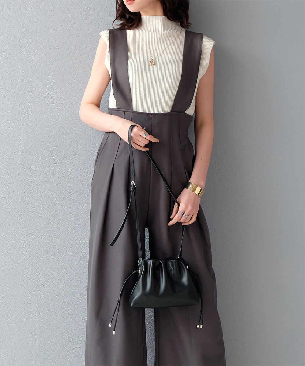 日本JP直送 【2025新品♪】後背帶設計工裝褲{11月30截單;預計10-14工作天發貨｝