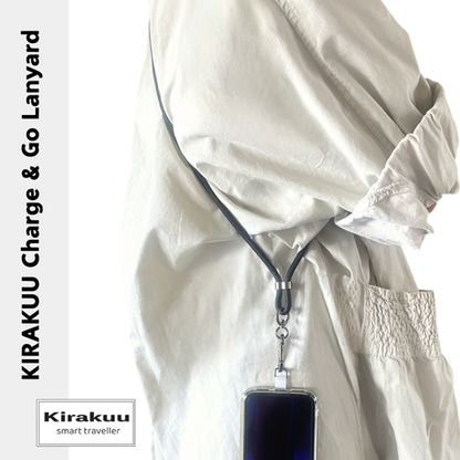 Kirakuu 充電手機繩|多用途頸繩手機帶|USB充電線     {8月2截單;預計10-14 工作天發貨}
