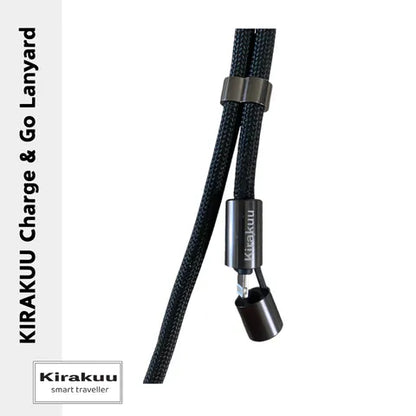 Kirakuu 充電手機繩|多用途頸繩手機帶|USB充電線     {8月2截單;預計10-14 工作天發貨}
