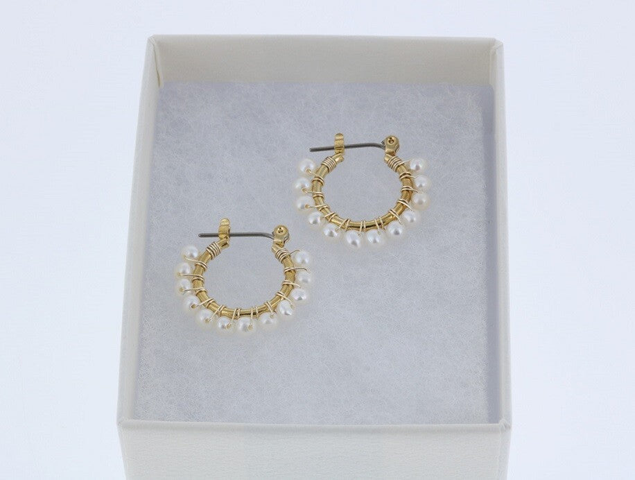 [日本製] 淡水珍珠耳環｛11月30截單;預計10-14工作天發貨｝