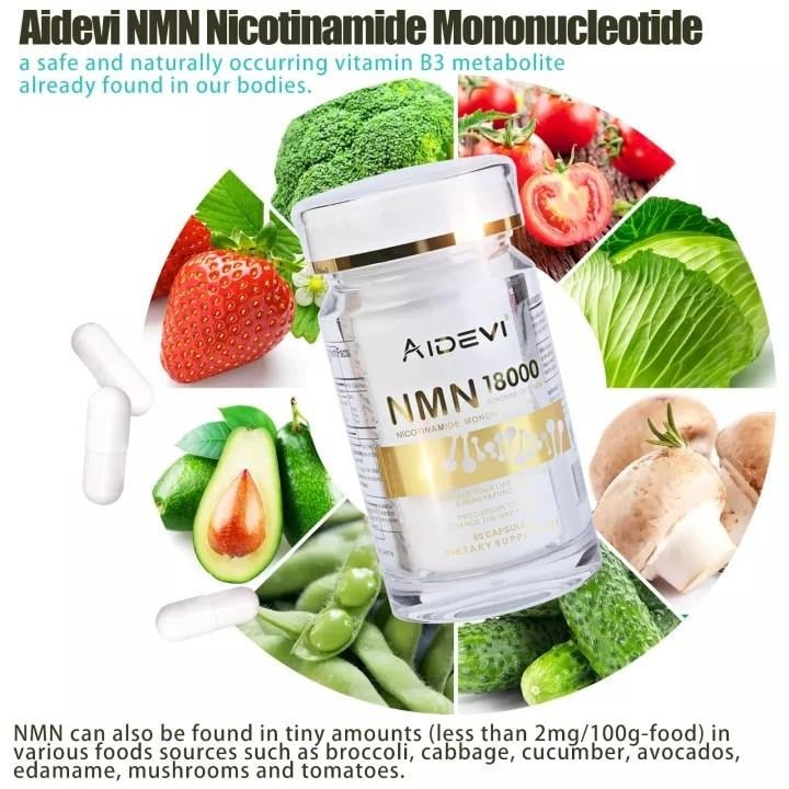 快閃半價優惠｜美國製造 AIDEVI NMN 18000+ PQQ 逆齡補充劑{8月2截單;預計10-14 工作天發貨}