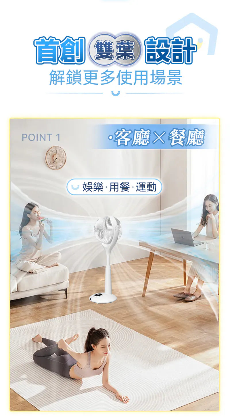 Yohome 5D伸縮循環扇 PRO震撼上市！風扇品類の天花板     {8月2截單;預計10-14 工作天發貨}