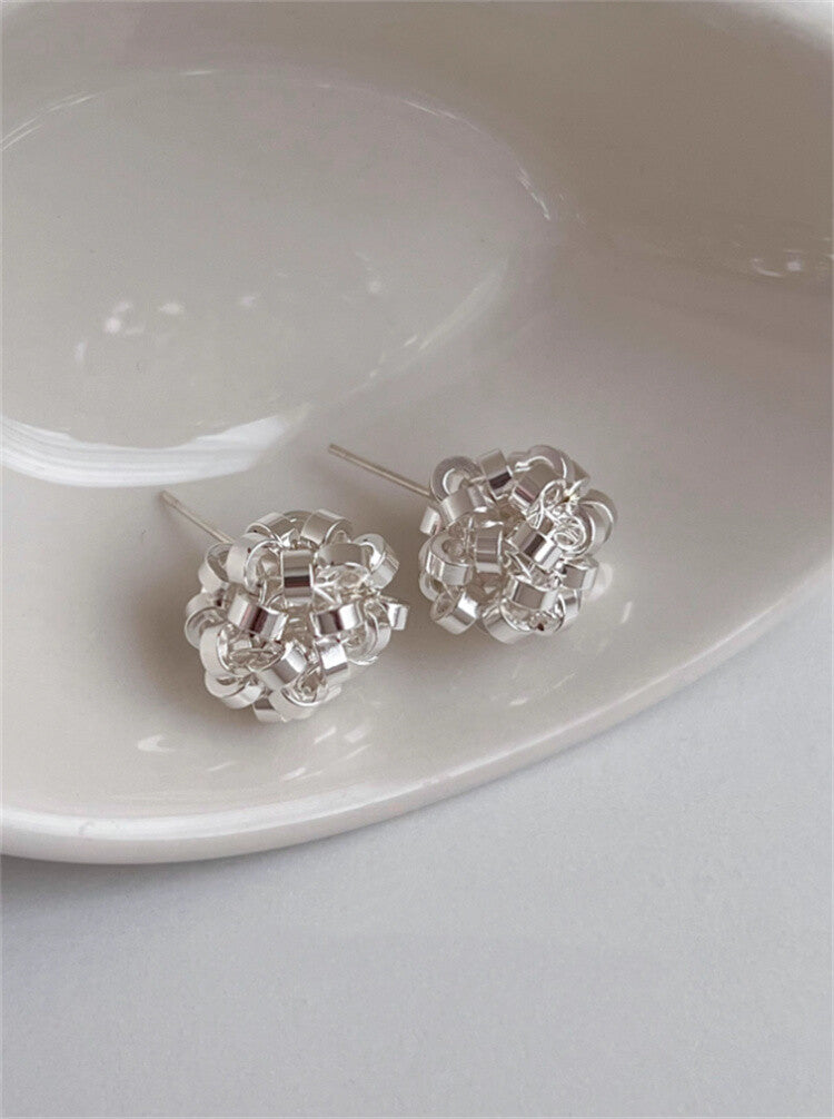 曰本JP直送  手工編織球形耳環“2025 年新品” {11月30截單;預計10-14工作天發貨｝