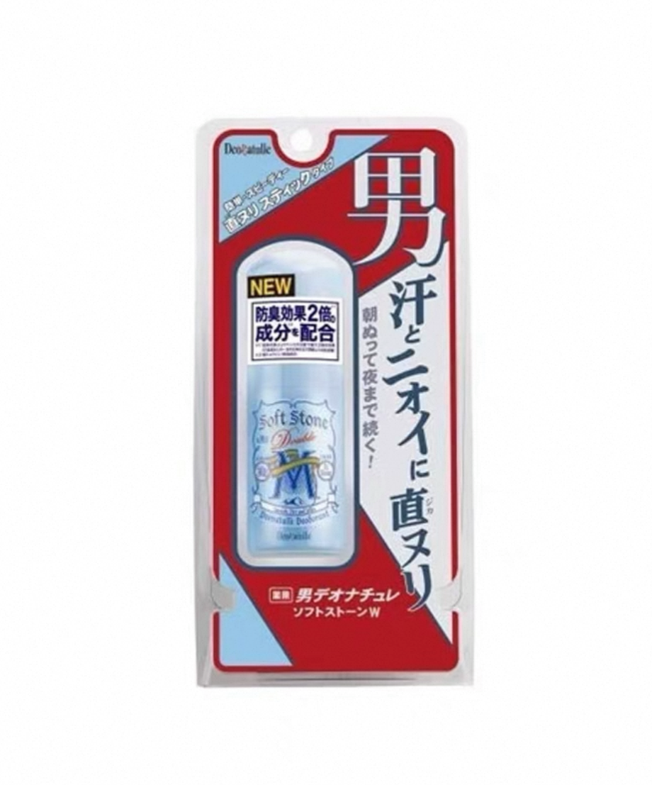日本JP直送Deonatulle 男士 Soft Stone W 20g [止汗除臭劑]効果2倍   {10月30截單;預計10-14 工作天發貨}