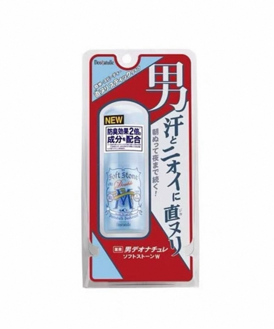 日本JP直送Deonatulle 男士 Soft Stone W 20g [止汗除臭劑]効果2倍   {10月30截單;預計10-14 工作天發貨}