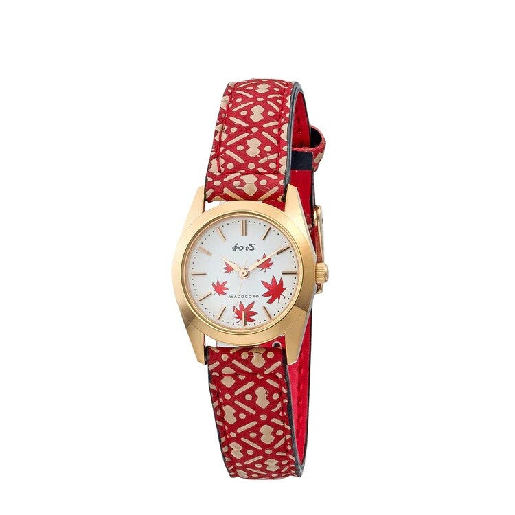 日本JP直送 日本製造 Wakokoro 三針 Uda Inden 圓形手錶    {11月30截單;預計10-14工作天發貨｝　