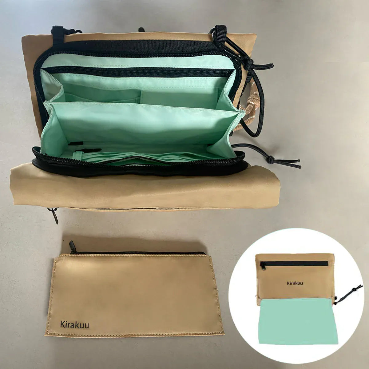 日本品牌 Kirakuu便攜旅行袋 隱藏環保袋            {8月2截單;預計10-14 工作天發貨}