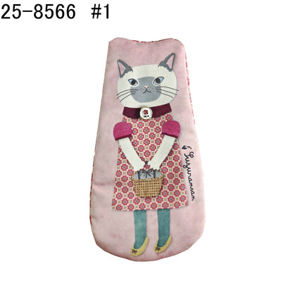 日本JP直送 Parlor Suzurando 緞面模切收納袋（貓咪款式）  {11月30截單;預計10-14工作天發貨｝