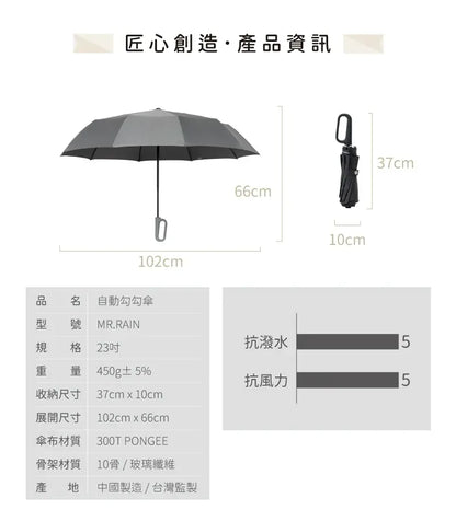 台灣直送 | Munichi | 一鍵開關掛勾遮 | 跣水速乾 | 特大傘面  {3月15截單;預計10-14 工作天發貨}