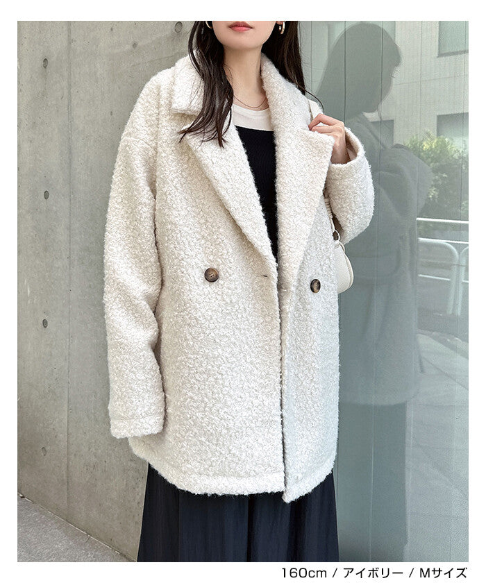 曰本JP直送  中長羊毛剪裁大衣（純色/格紋）{11月30截單;預計10-14工作天發貨｝