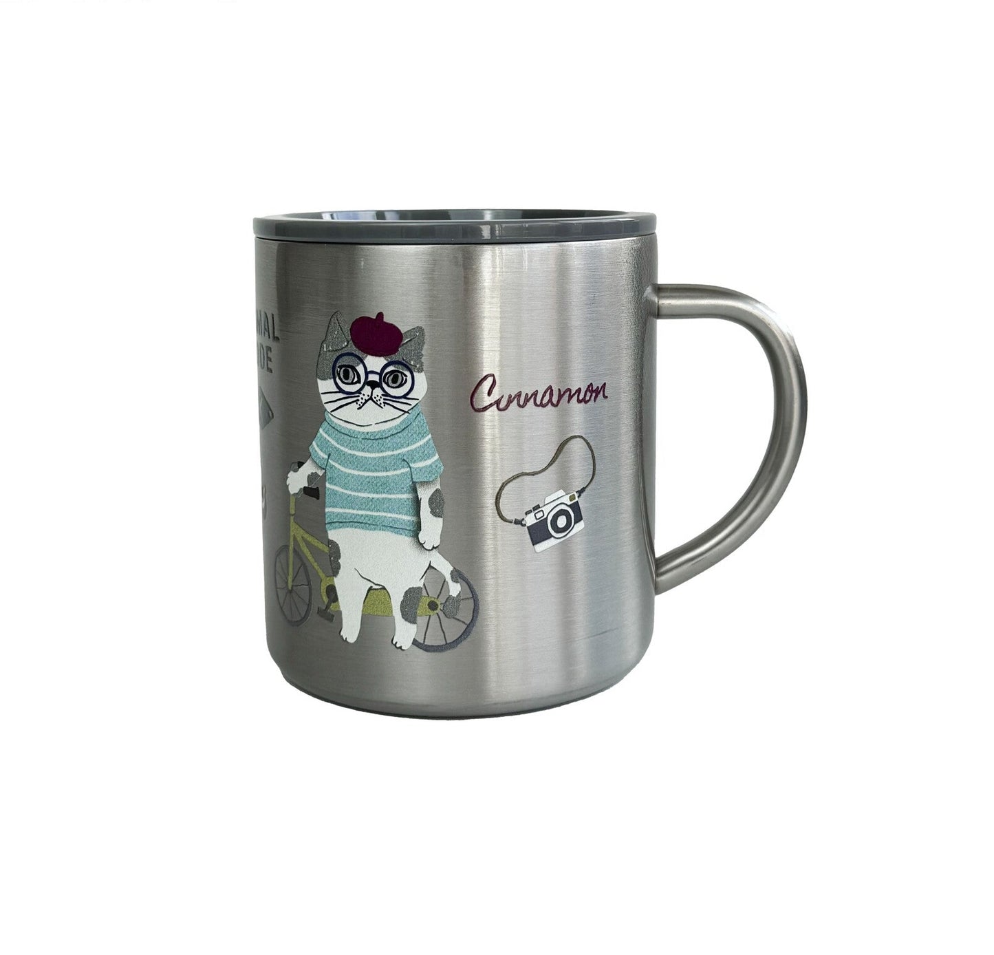 曰本JP直送  動物圖案不鏽鋼馬克杯 360ml {11月30截單;預計10-14工作天發貨｝