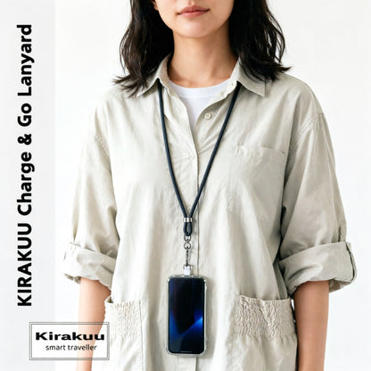 Kirakuu 充電手機繩|多用途頸繩手機帶|USB充電線     {8月2截單;預計10-14 工作天發貨}
