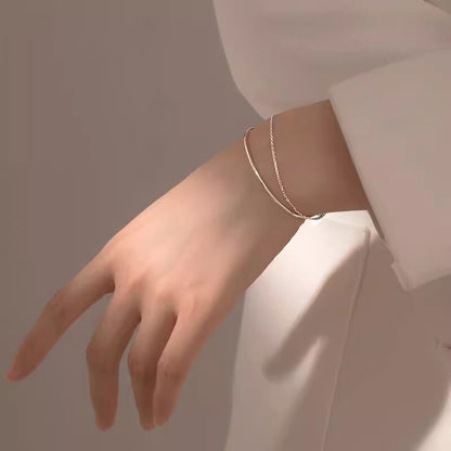 韓國女手鍊，925銀手鍊，銀手鍊｛11月30截單;預計10-14工作天發貨｝