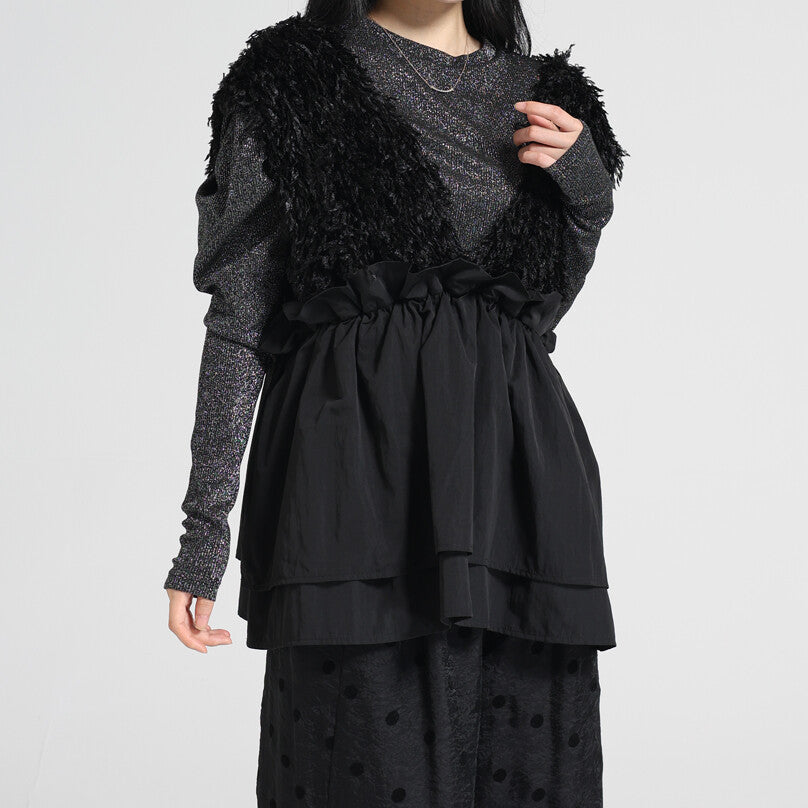 日本JP直送  [2025新品，當天出貨] 人造毛多層背心{11月30截單;預計10-14工作天發貨｝