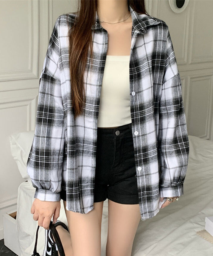 日本JP直送  襯衫《法式格紋襯衫，7色可選》{11月30截單;預計10-14工作天發貨｝