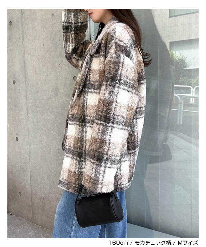 曰本JP直送  中長羊毛剪裁大衣（純色/格紋）{11月30截單;預計10-14工作天發貨｝