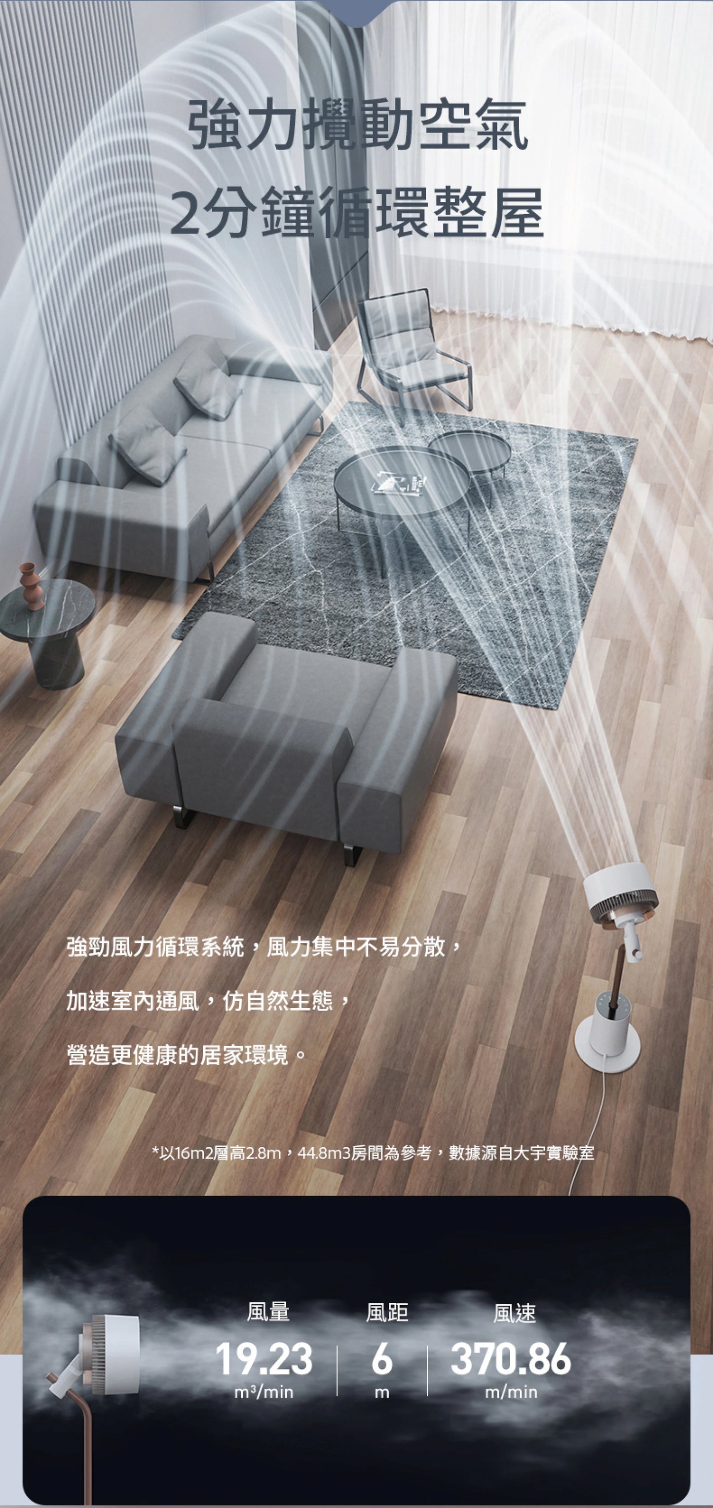 韓國 Daewoo F30 Pro 空氣循環扇 |智能調速 |內置磁吸香薰盒 |韓風簡約設計  {3月15截單;預計10-14 工作天發貨}