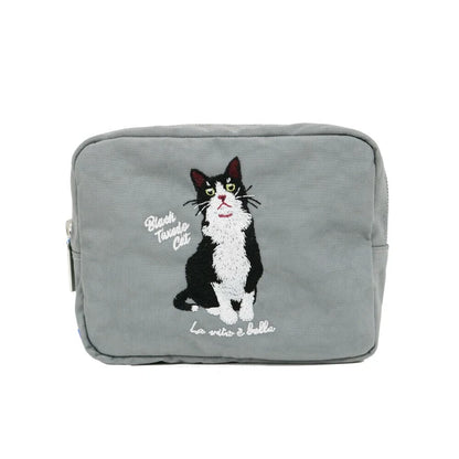 日本JP直送  [2025SS 新品] 動物刺繡小袋 貓咪 雪納瑞 鬥牛犬   {7月12截單;預計10-14 工作天發貨}