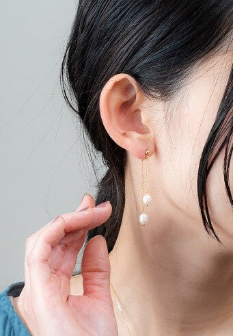 [日本製] 淡水珍珠耳環｛11月30截單;預計10-14工作天發貨｝
