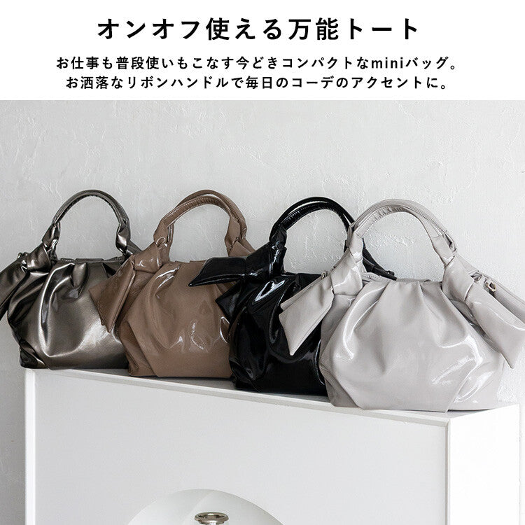 日本JP直送  琺瑯絲帶兩用手提包/手袋｛10月30截單;預計10-14 工作天發貨｝