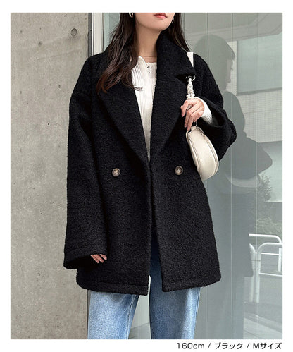 曰本JP直送  中長羊毛剪裁大衣（純色/格紋）{11月30截單;預計10-14工作天發貨｝